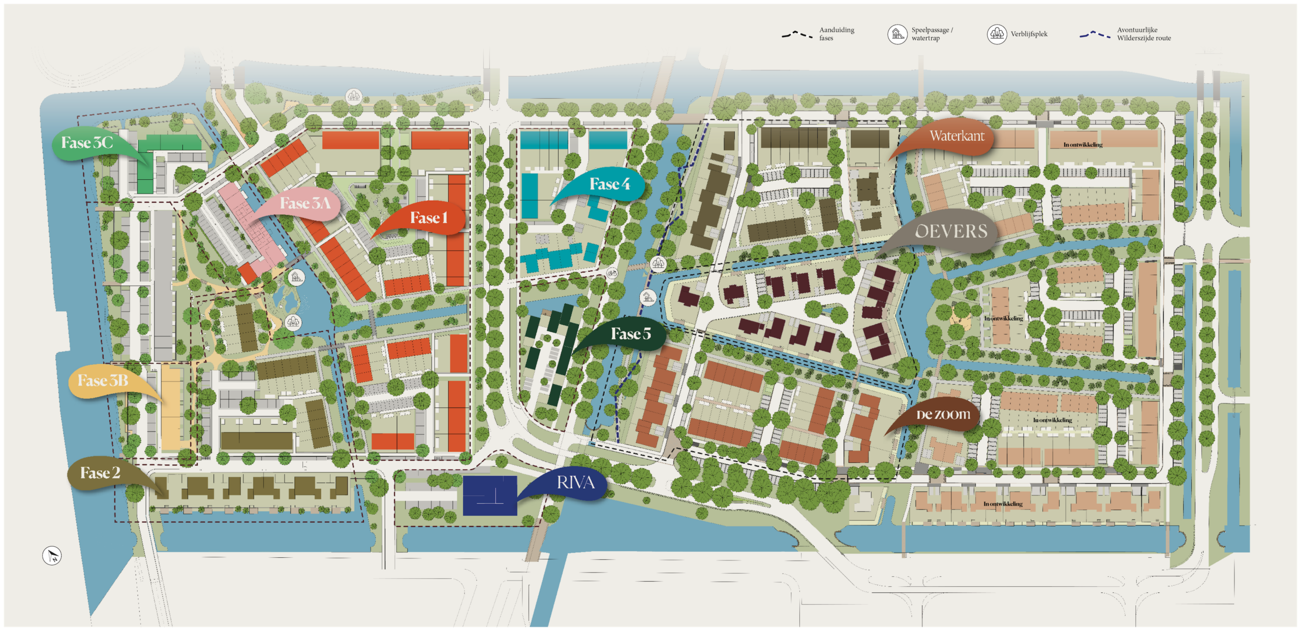 Kaart website_fase8_achtergrond Waterwijk Situatie