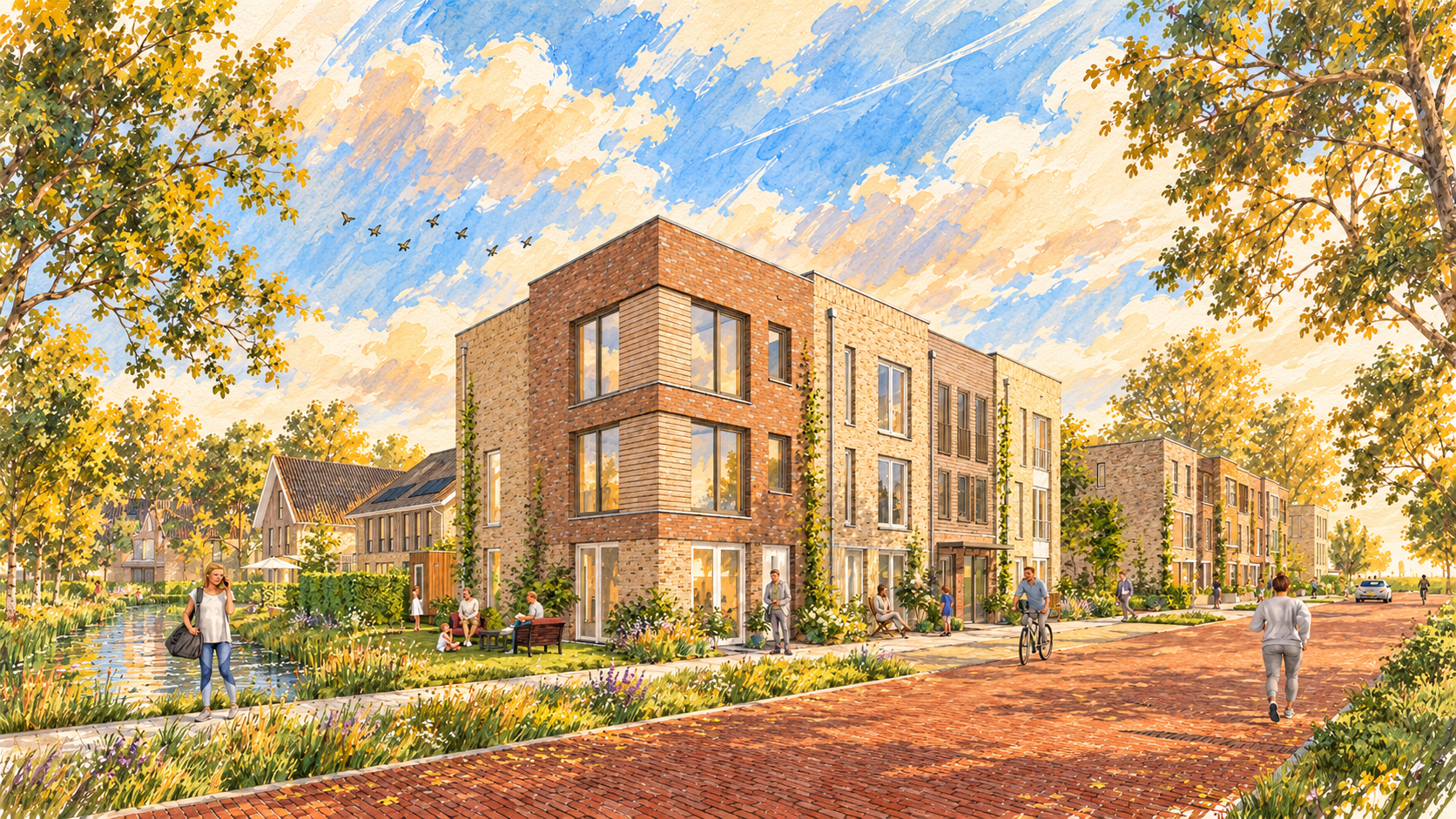 Spetterend wonen in Waterwijk